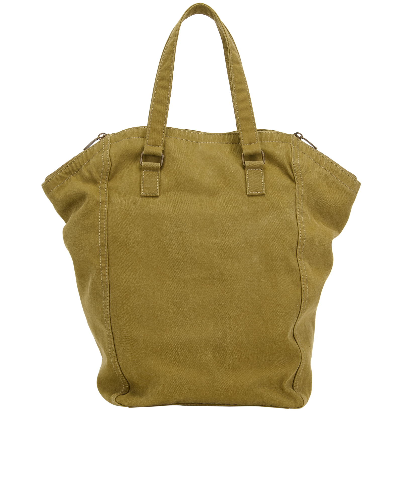 Downtown Tote, &pound;405, Handbags, Green, Canvas, Back view